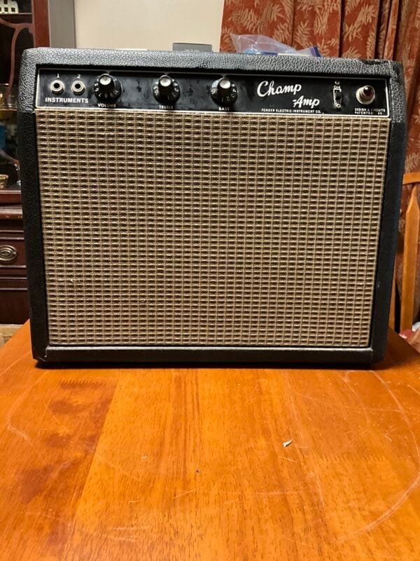 Fender blackface champ amp 1966 6W 1x8 tube amp