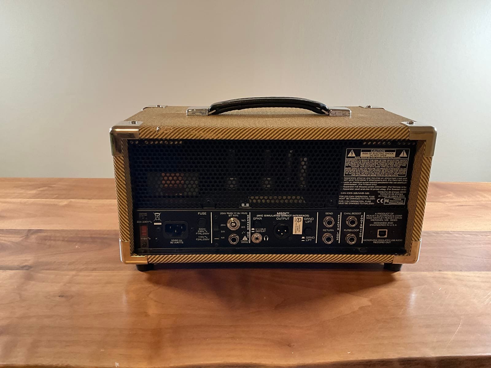 Peavey Classic 20 Mini Head 2010s - Tweed - Image 3