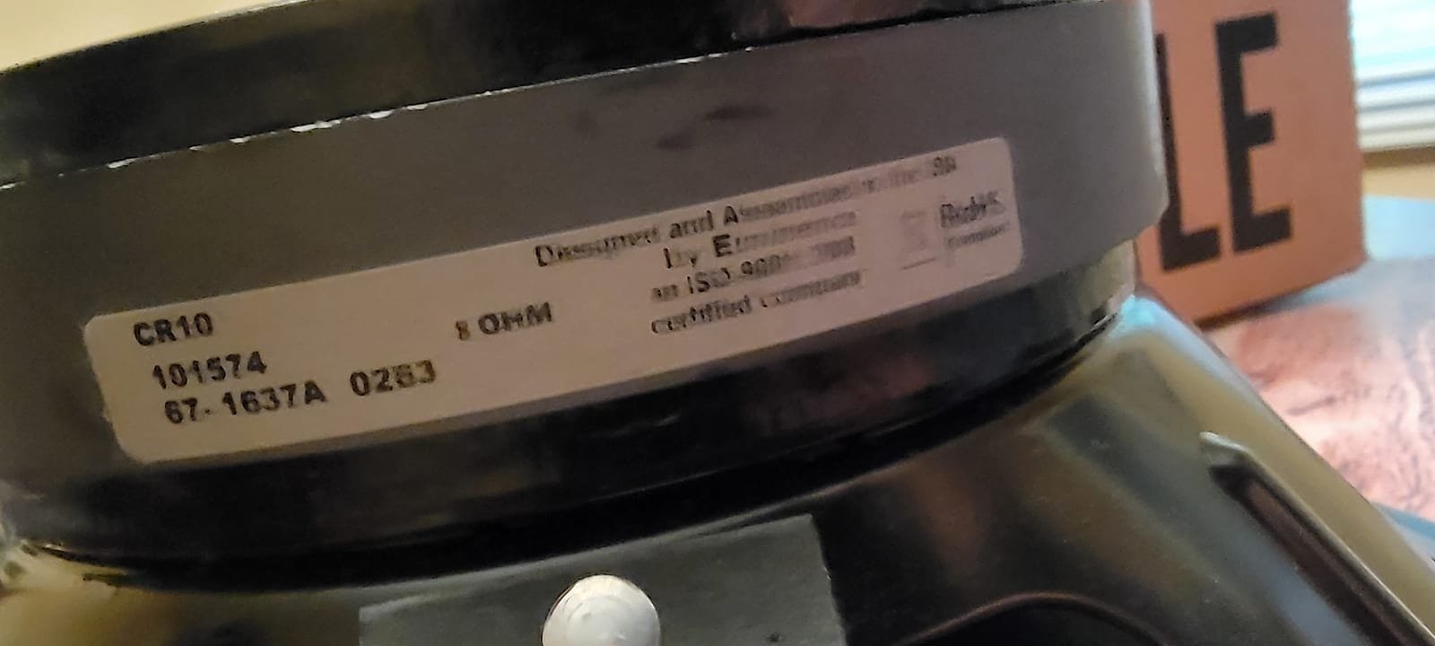 Supro CR10 8 Ohm 10" 75 Watt Vintage Flavored Guitar Amplifier Speaker - Image 3