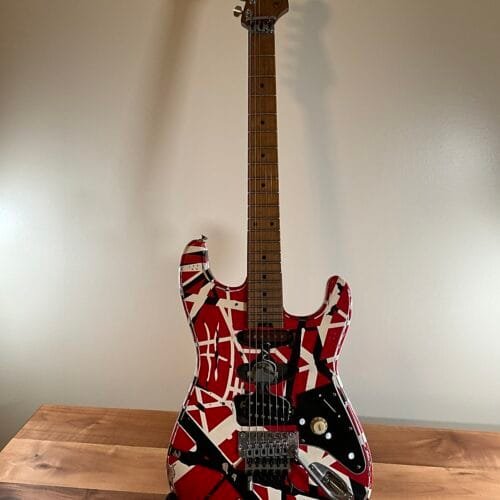 EVH Striped Series Frankie 2020 - Present - Red / White / Black Stripes Relic