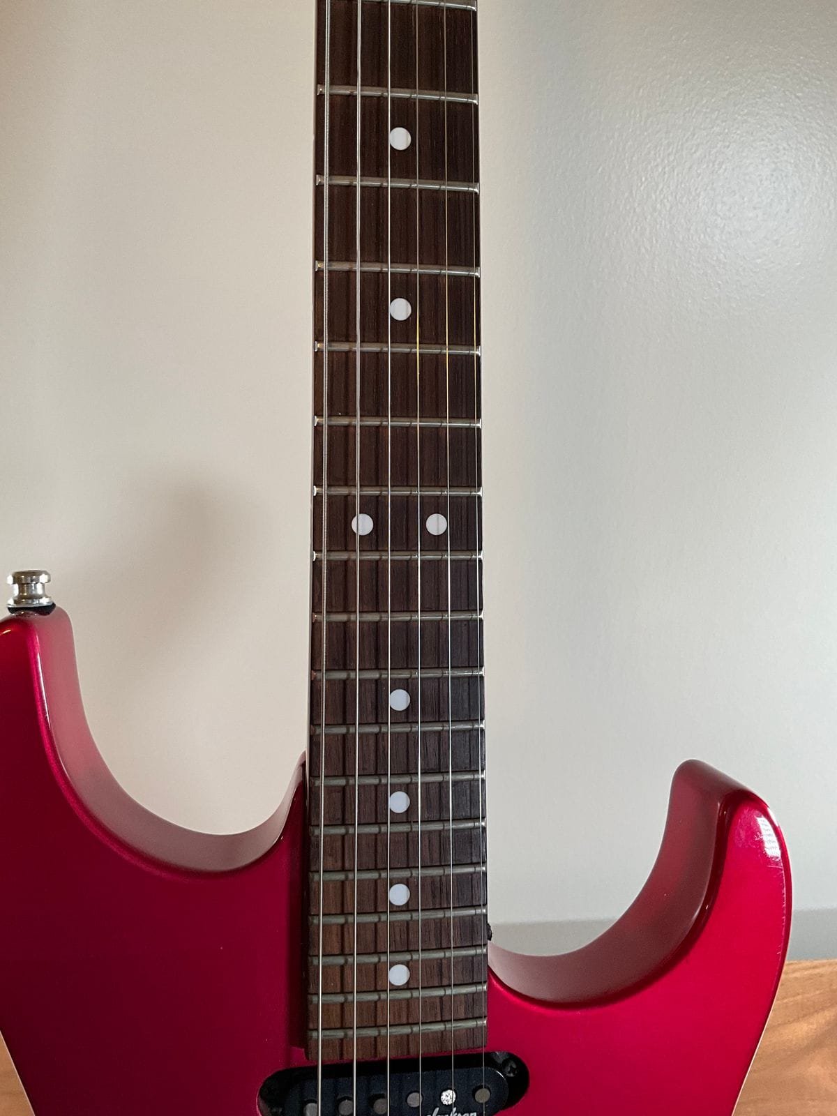Charvel 375 Deluxe with Rosewood Fretboard 1989 - 1991 - Magenta - Image 4