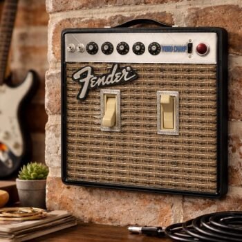 Vintage Silverface Champ Amp-Inspired Switch plate