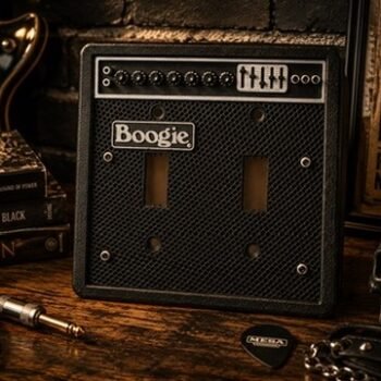 High Gain Amp Style Double Switch Plate