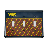 Vintage VOX Style 3-Switch Plate